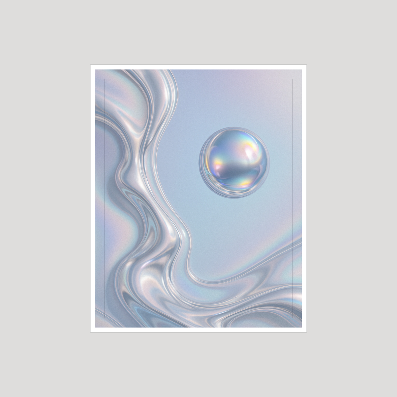 Alien-Core Wall Art Set — 6 Printable Iridescent Y2K Aesthetic Prints (8x10, 11x14, 16x20 · PDF + JPG + SVG)