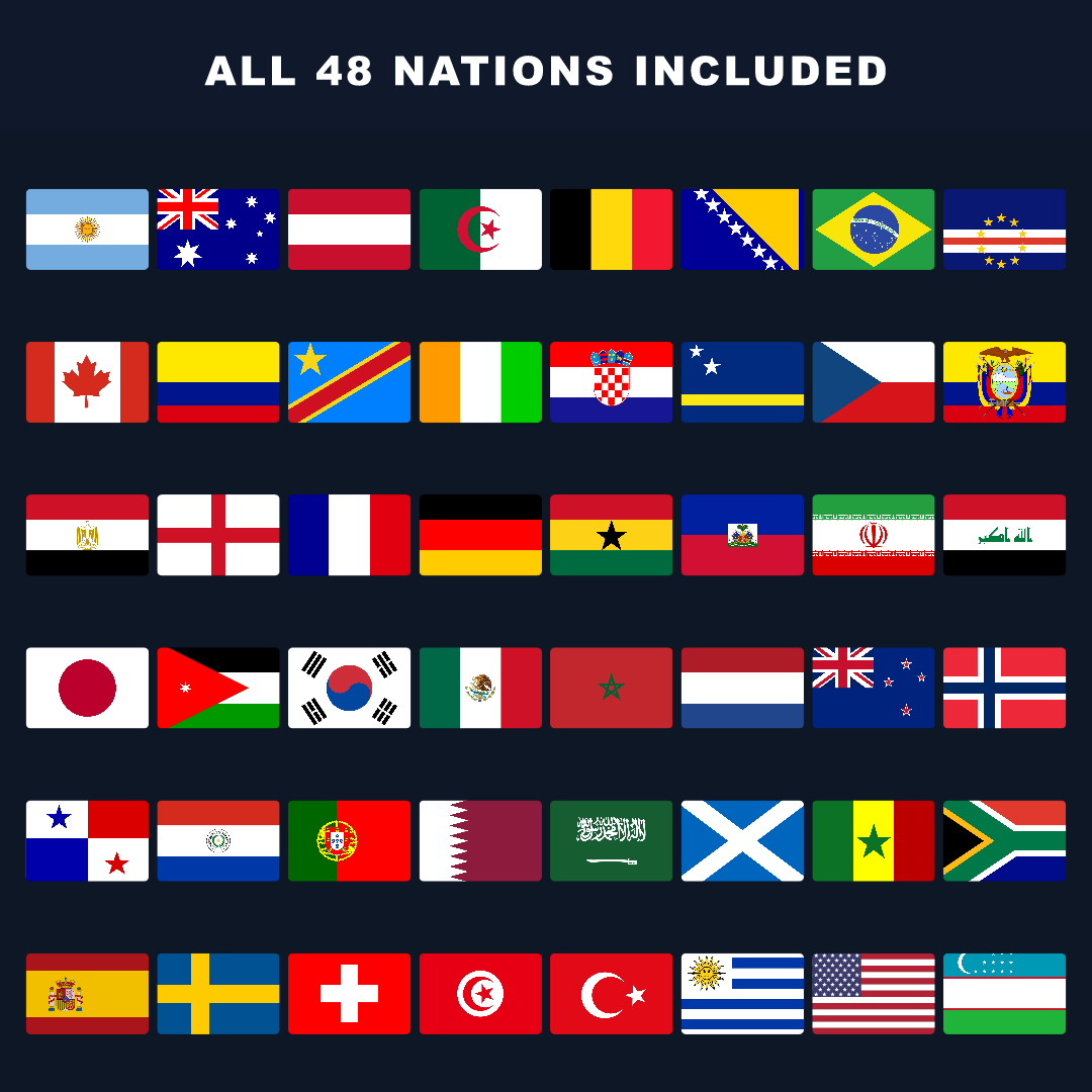 All 48 Nations Football Fan Pack Mega-Bundle — Every Country Stickers, Papers, Posters & Coloring Pages preview 2