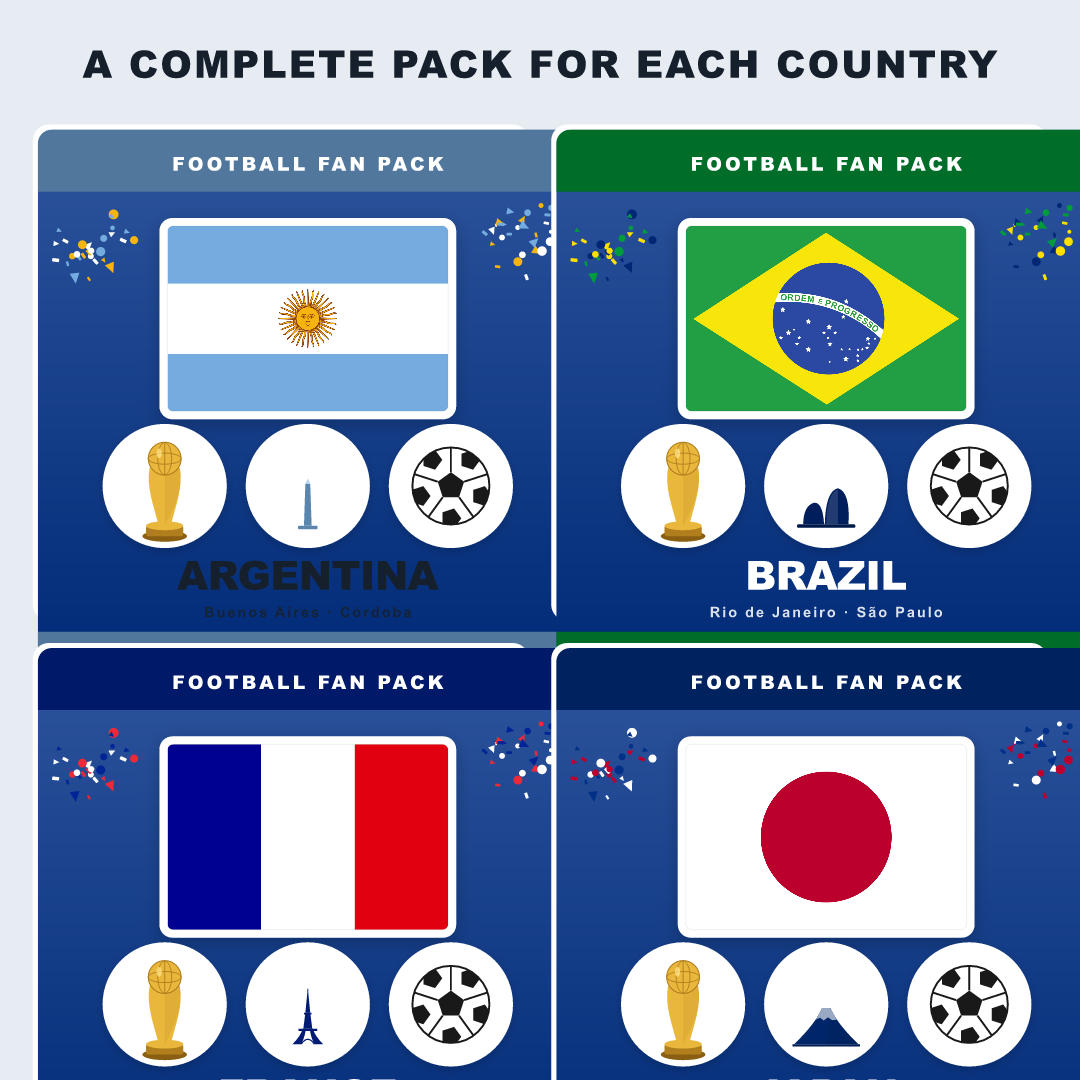 All 48 Nations Football Fan Pack Mega-Bundle — Every Country Stickers, Papers, Posters & Coloring Pages preview 3