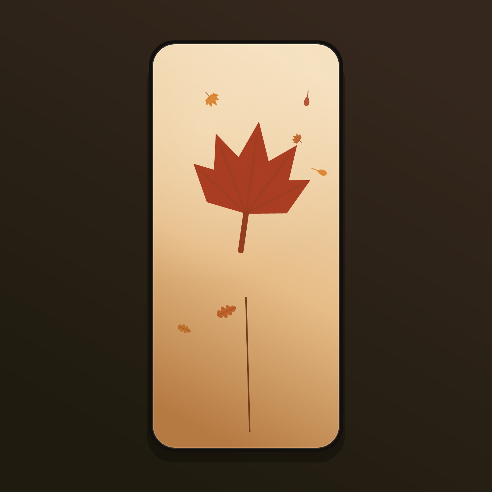 Autumn Cozy Leaves Wallpapers — 12 Warm Fall Foliage Lock Screens (iPhone + Android)