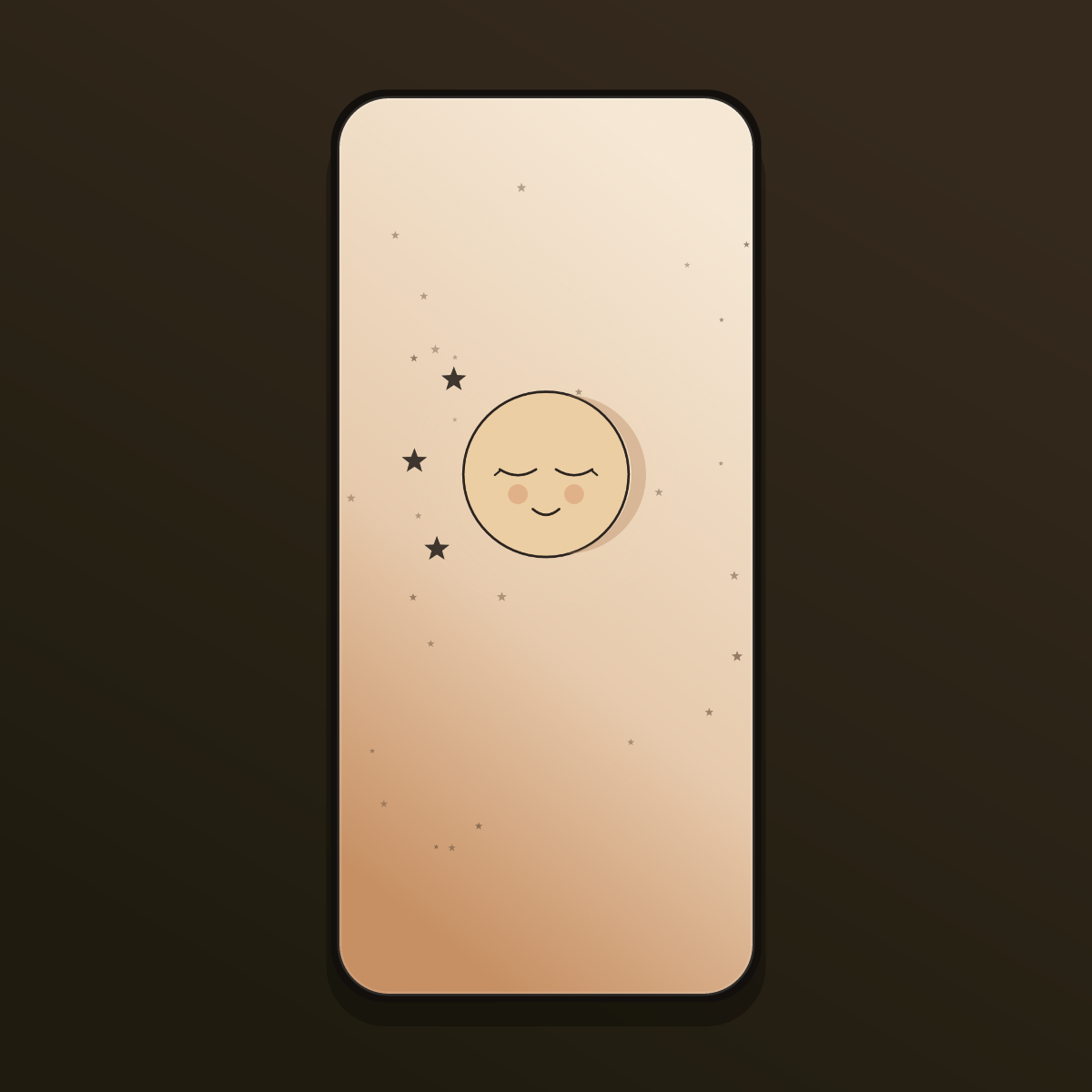 Boho Sun & Moon Face Wallpapers — 12 Warm Celestial Line-Art Lock Screens (iPhone + Android) preview 3