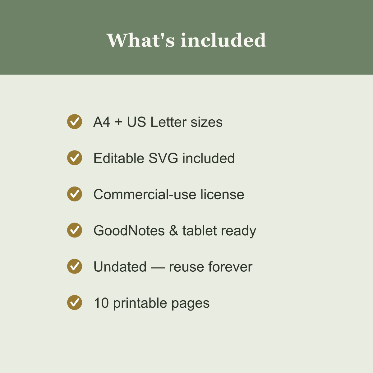 Budget & Finance Planner — 10 Printable Pages (A4 + US Letter PDF + SVG) preview 5