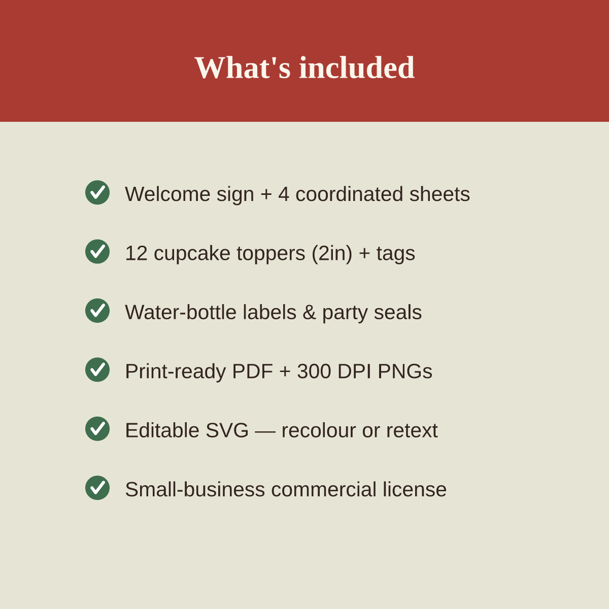 Christmas Party Printables Set — Cupcake Toppers, Favor Tags, Labels & Welcome Sign (Printable PDF + SVG) preview 5