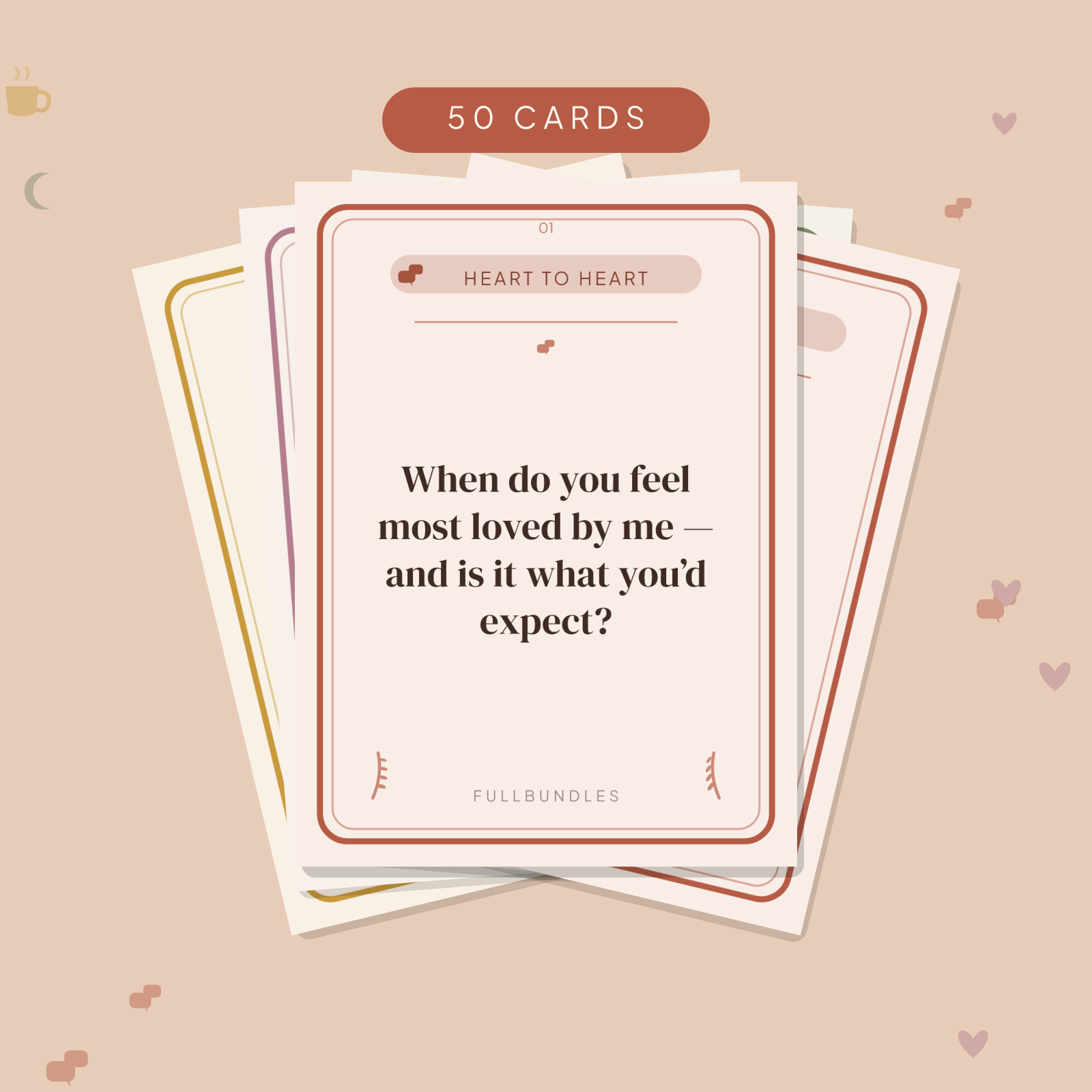 Date Night Conversation Cards — 50 Printable Prompts for Couples