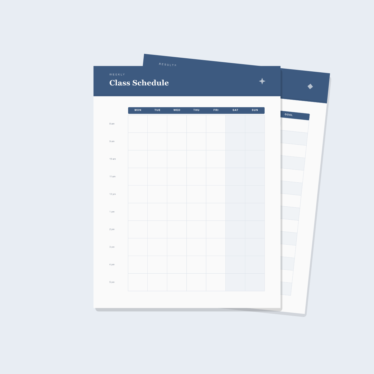 Student Academic Planner — 10 Printable Pages (A4 + US Letter PDF + SVG) preview 2