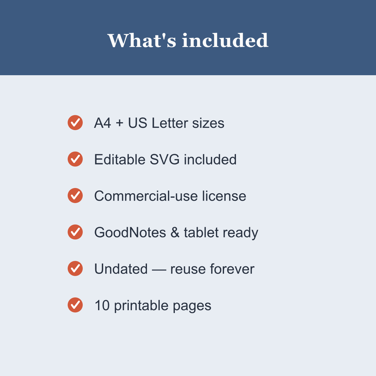 Student Academic Planner — 10 Printable Pages (A4 + US Letter PDF + SVG) preview 5
